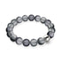 Carbonite | Argent | Bracelet de déclaration en verre sirène